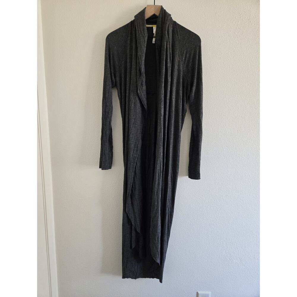 Dolan Left Coast Anthropologie XL Duster Drape Cardigan Gray Long Boho Coastal - Picture 2 of 6